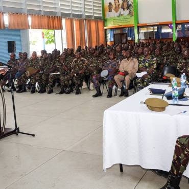 DFSM ENGAGES SENIOR NCOs AT EMBAKASI GARRISON AND MOI AIR BASE 