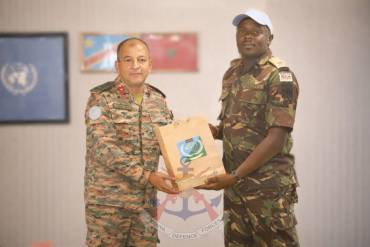 MONUSCO DEPUTY COMMANDER HAILS KENYAN COMPANY 