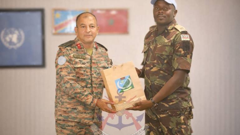 MONUSCO DEPUTY COMMANDER HAILS KENYAN COMPANY