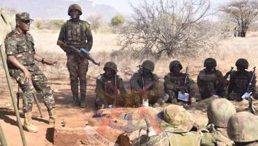 COMMANDANT KMA JOINS CADETS DURING TRAINING EXERCISE