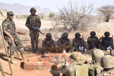 COMMANDANT KMA JOINS CADETS DURING TRAINING EXERCISE