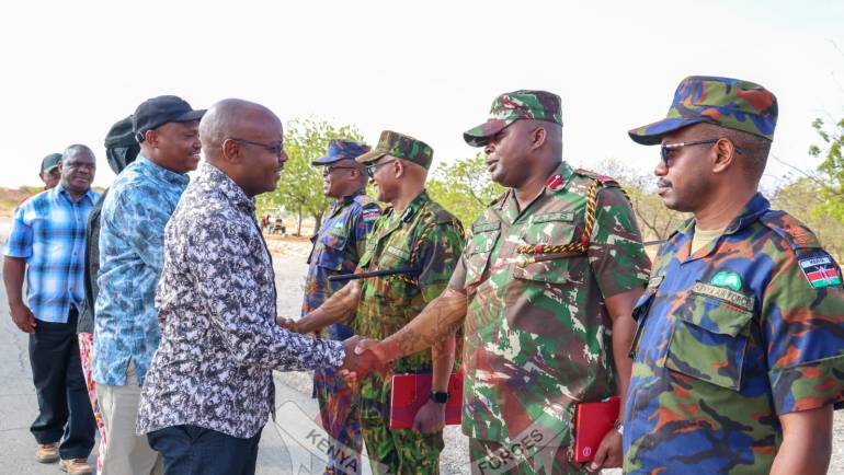 DEFENCE PS LEADS INTER-AGENCY TEAM ON A SITE VISIT IN WAJIR