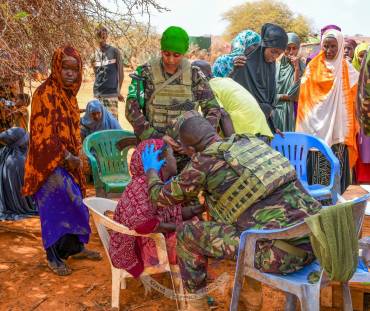 AUSSOM-KDF CONDUCTS CIMIC AT TABDA AND GABANOW VILLAGE, KISMAYO