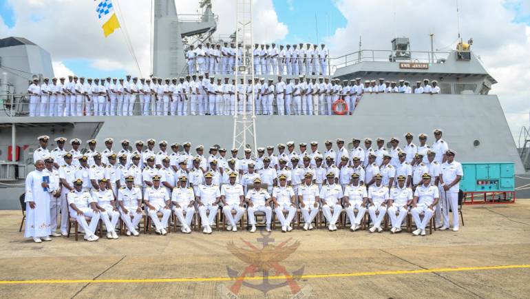 COMMANDER KENYA NAVY RECEIVES SHIPS’ CREW AFTER EXERCISE JITEGEMEE XXVII AND OPERATION BAHARI MOJA