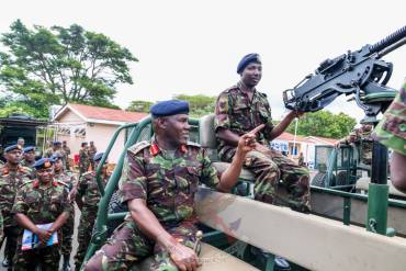 COMMANDER KENYA ARMY FLAGS OFF REHABILITATED OPERATIONAL FLEET OF VEHICLES
