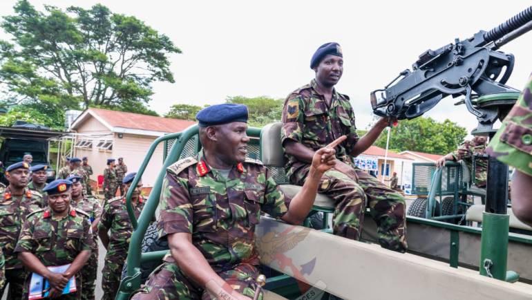 COMMANDER KENYA ARMY FLAGS OFF REHABILITATED OPERATIONAL FLEET OF VEHICLES 