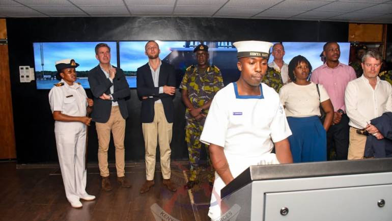 DANISH AMBASSADOR TO KENYA VISITS KENYA NAVY