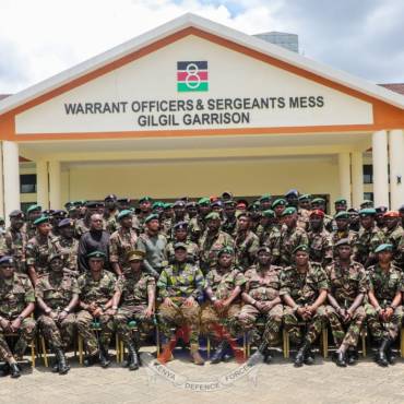 DFSM MEETS WARRANT OFFICERS AT KENYATTA BARRACKS 