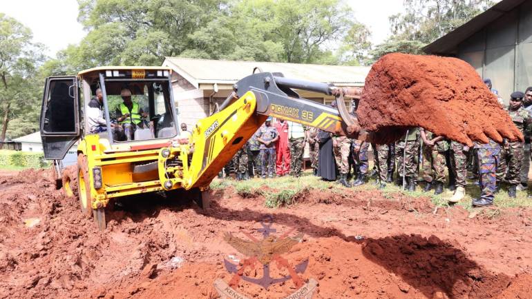 THE COMMANDANT PRESIDES OVER GROUNDBREAKING OF NEW DFC ACCOMMODATION AT JCSC