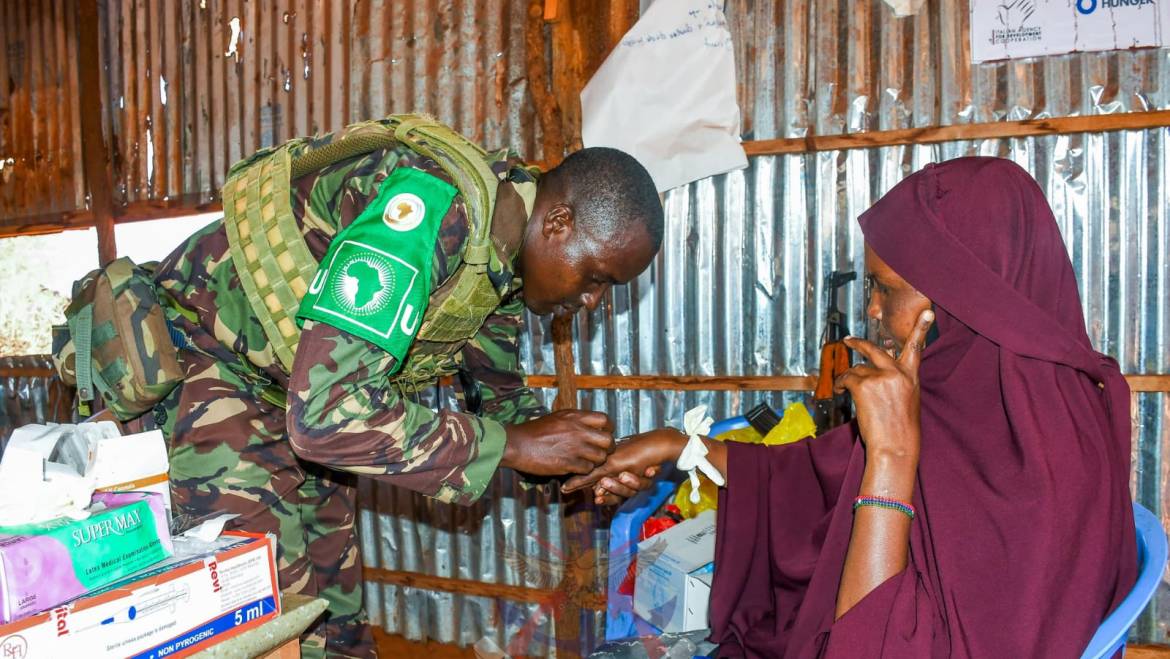 AUSSOM-KDF TROOPS CONDUCTS MEDICAP AT BARKADI SHARIFAT VILLAGE
