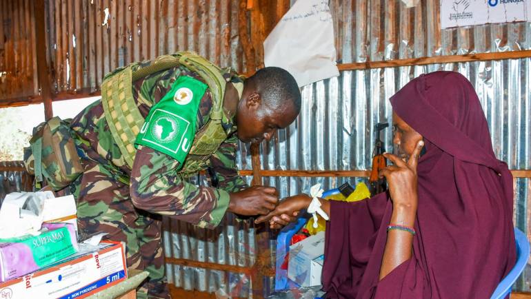 AUSSOM-KDF TROOPS CONDUCTS MEDICAP AT BARKADI SHARIFAT VILLAGE