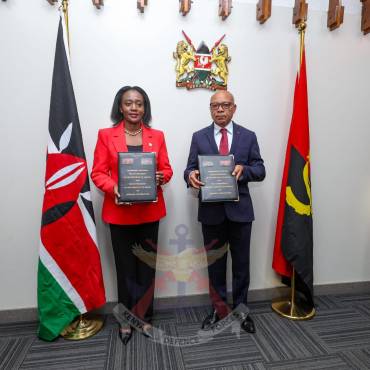 KENYA, ANGOLA STRENGTHEN DEFENCE TIES TO ADVANCE AFRICA’S COLLECTIVE SECURITY