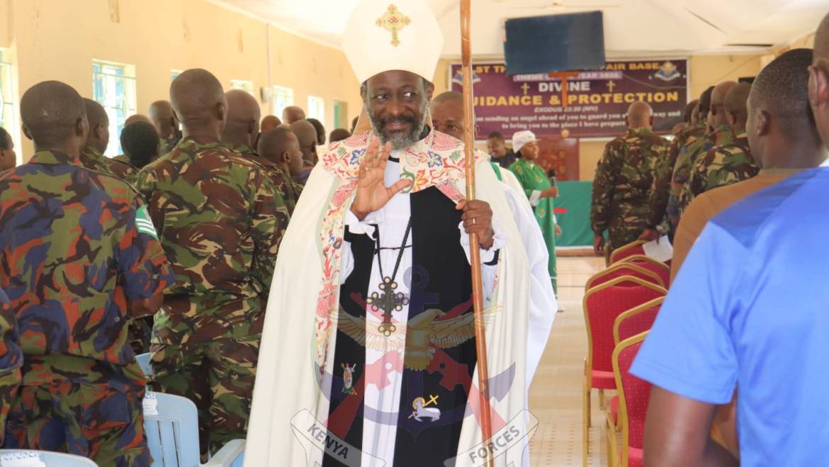 FAITH AS A SOLDIER’S SHIELD: BISHOP VISITS WAJIR AIRBASE