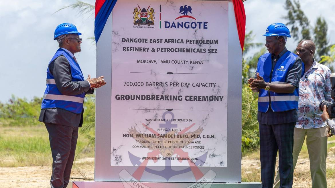 SECURITY ENABLES STRATEGIC INVESTMENT AS LAMU REFINERY TAKES SHAPE