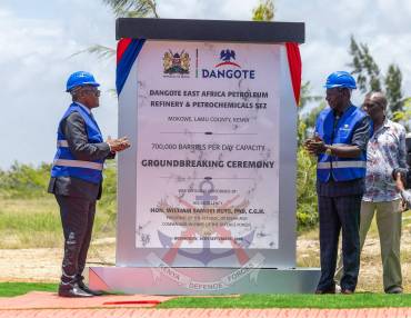 SECURITY ENABLES STRATEGIC INVESTMENT AS LAMU REFINERY TAKES SHAPE