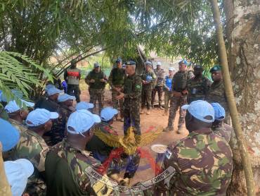 MONUSCO FORCE COMMANDER COMMENDS KENYAN PEACEKEEPERS FOR IMPACT IN MAMBASA