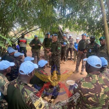 MONUSCO FORCE COMMANDER COMMENDS KENYAN PEACEKEEPERS FOR IMPACT IN MAMBASA