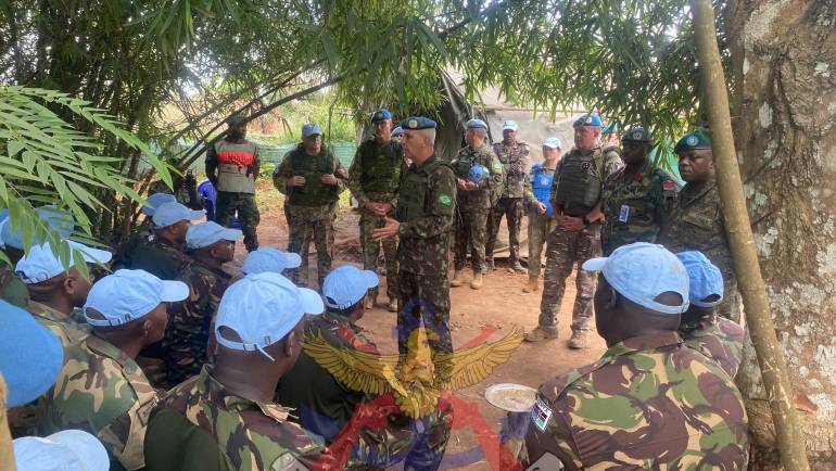 MONUSCO FORCE COMMANDER COMMENDS KENYAN PEACEKEEPERS FOR IMPACT IN MAMBASA