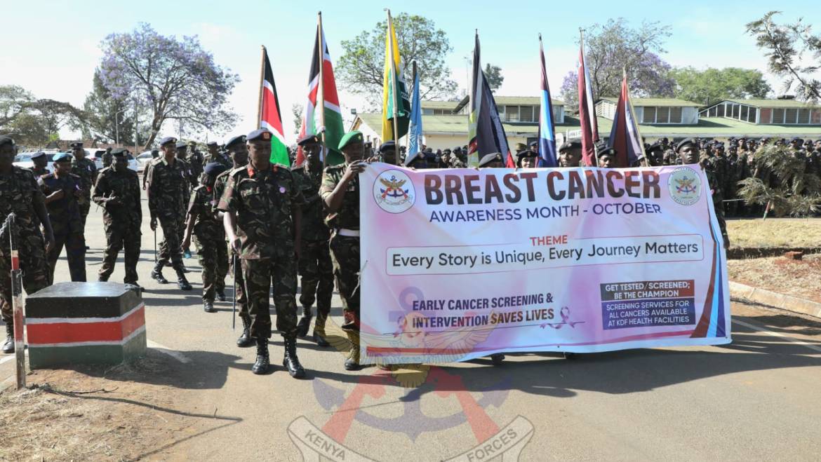 EARLY DETECTION SAVES LIVES: KDF RALLIES AGAINST CANCER