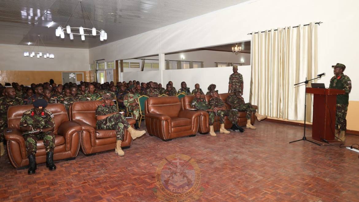 JOINT COMMAND AND STAFF COLLEGE (JCSC) VISITS 110 BRIGADE